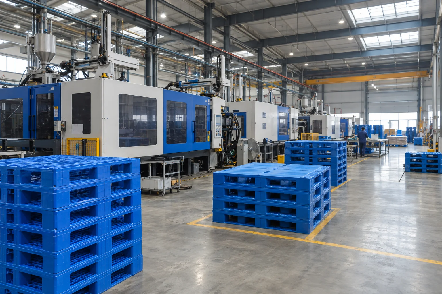Plastic pallets developed around automated warehouse interfaces