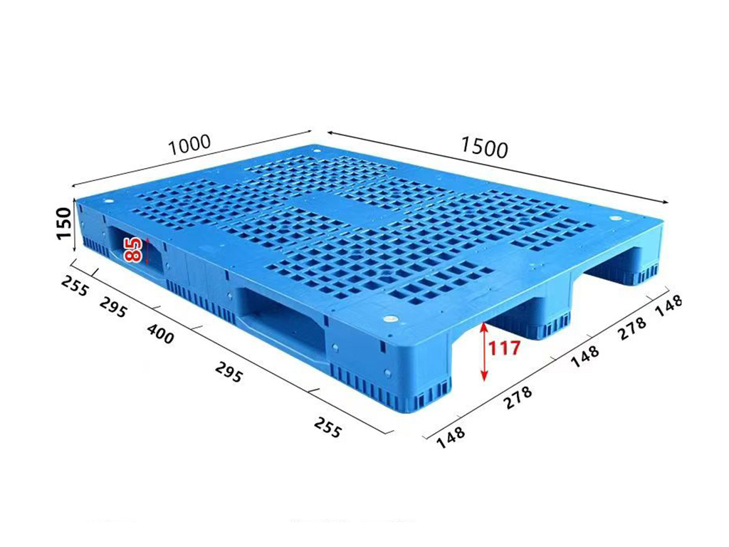 BH1510 1500 × 1000 mm Reinforced Grid 3-Runner full dimensional view