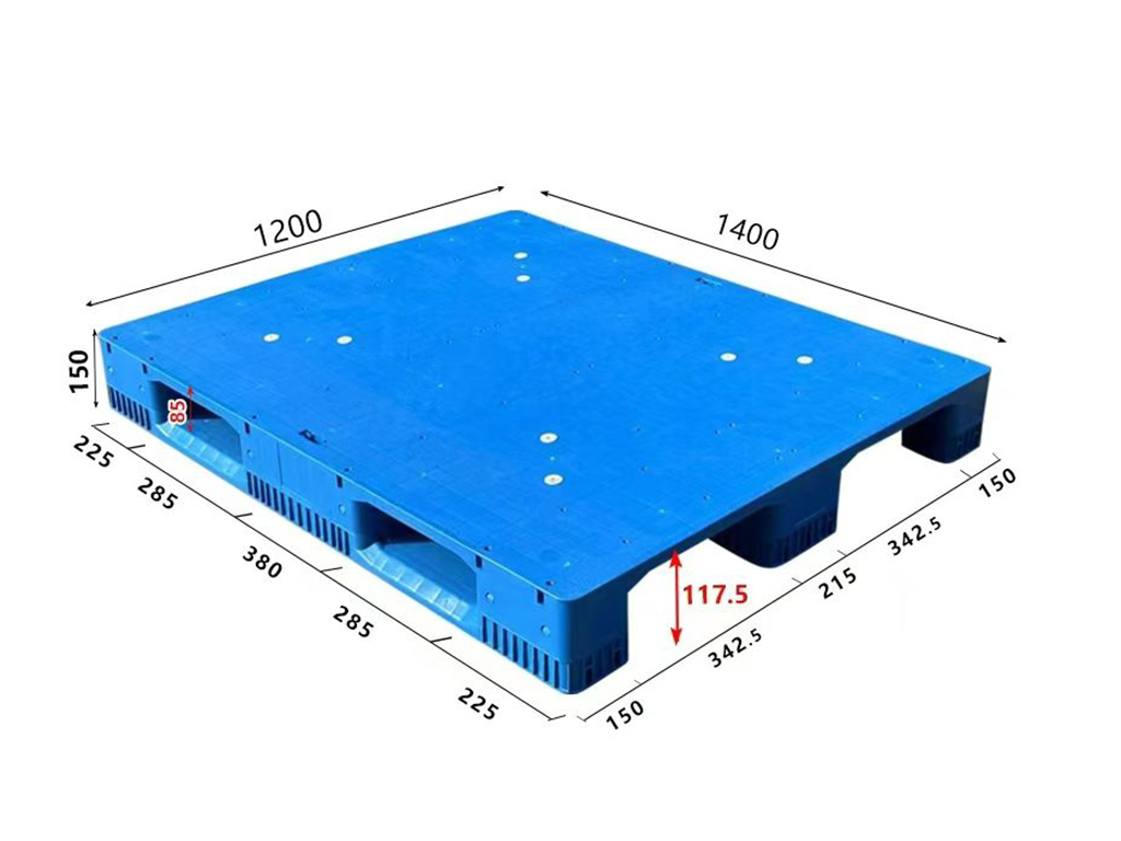 BH1412A 1400 × 1200 mm Reinforced Solid 3-Runner full dimensional view