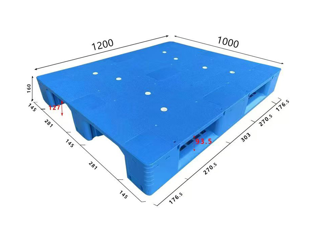 BH1210 1200 × 1000 mm Solid 3-Runner full dimensional view