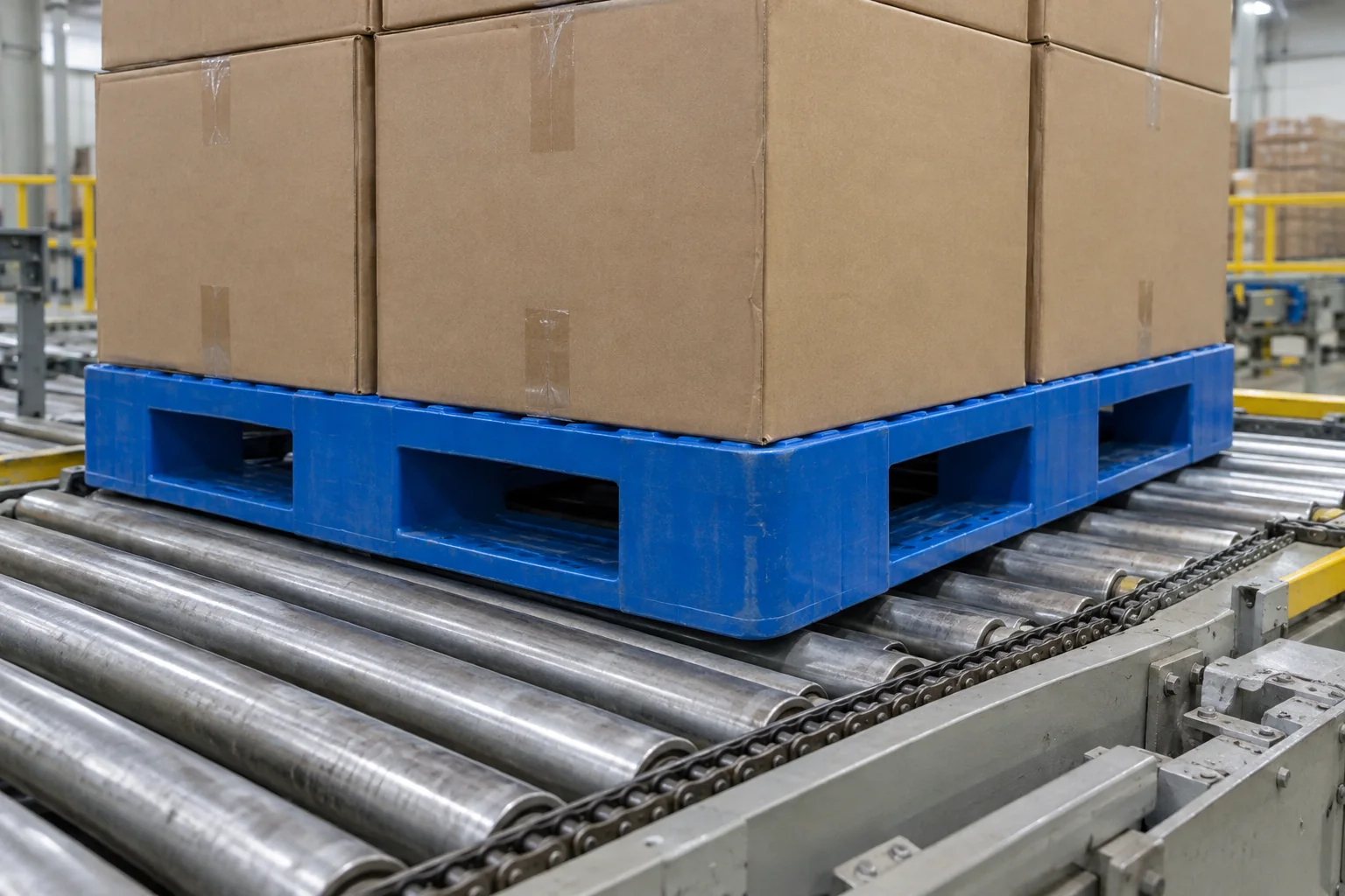 Full-Perimeter Base on a Mixed Conveyor Line